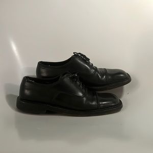 PRADA size 10, Black Leather Mens shoes
